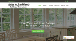 Desktop Screenshot of firewaterstormrepair.com