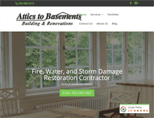 Tablet Screenshot of firewaterstormrepair.com